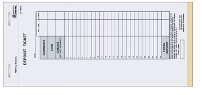 DT400 2 Deposit Tickets 2 Part White Canary 4Books