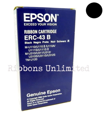 Epson ERC 43B Genuine Black Ribbon