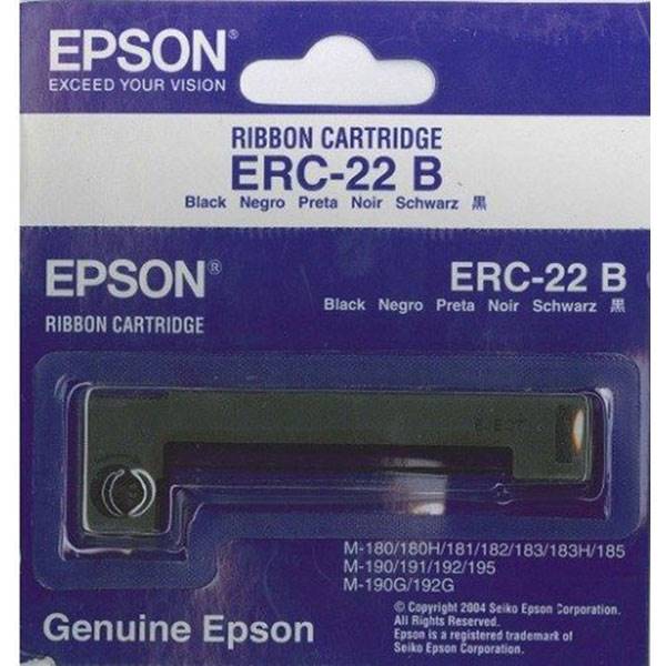 ERC 22B Epson Brand Black Fabric Ribbon