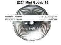 Nakajima E224 Genuine Mini Gothic 15 Printwheel