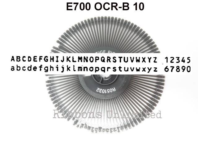 Nakajima E700 Genuine OCR B 10 Printwheel