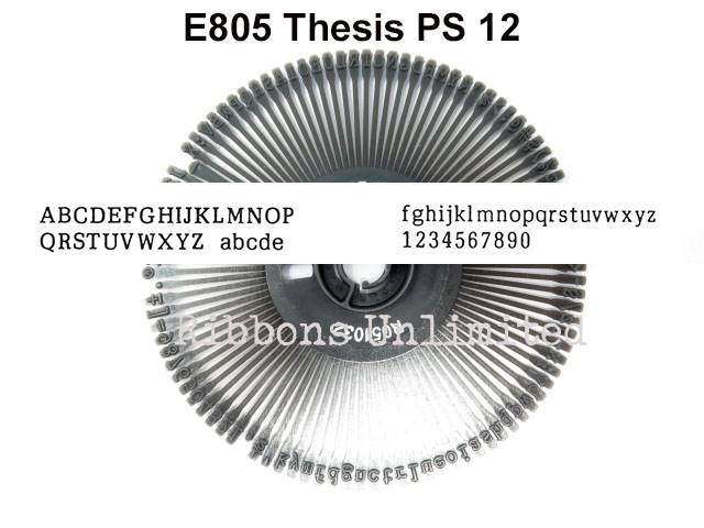 Nakajima E805 Genuine PS Thesis 12 Printwheel