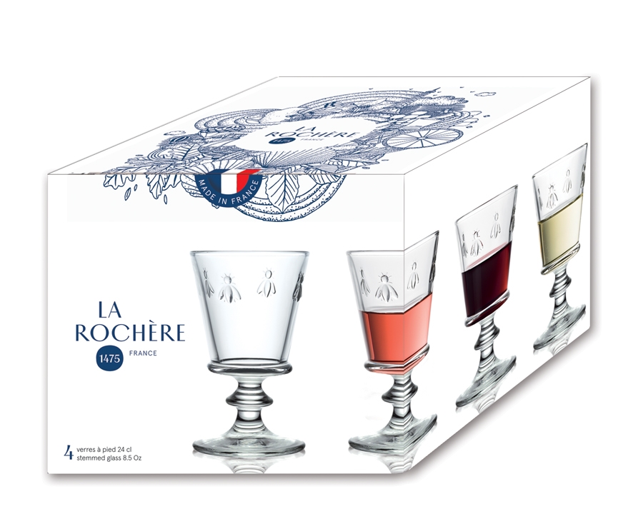 La-Rochere La Rochere Bee Wine Glass 8 oz. Set of 6