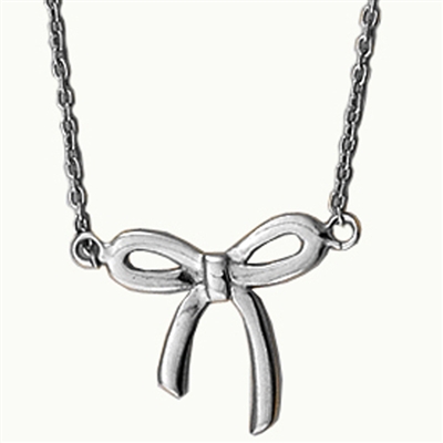 N0063 - Sideways Bow Necklace