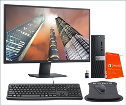 Dell Optiplex 5070 SFF PC Desktop Bundle with Dell 2720HS Monitor, Office 365, WiFi, Keyboard, Mouse, and Mouse Pad from Aventis Systems