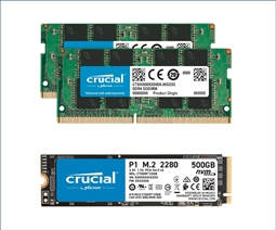 Crucial Memory Bundle with 16GB (2 x 8GB) DDR4 2666MHz SODIMM from Aventis Systems