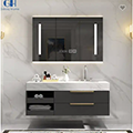 Bathselect Single Sink Modern Combination Vanity Set With marble Countertop And LED Smart Mirror