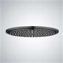 Fontana 10" matte black Round LED Rainfall Showerhead