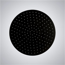 Fontana 10" matte black Round LED Rainfall Showerhead