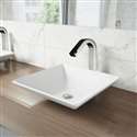 Fontana Vessel Sink and  Touchless Motion Sensor Faucet