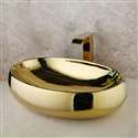 Fontana Vessel Gold Sink and Touchless Motion Sensor Faucet Combo