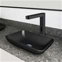 Fontana Vessel Sink and Gold Touchless Motion Sensor Faucet Combo