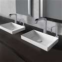Fontana Vessel Sink and Chrome Touchless Motion Sensor Faucet with Soap Dispenser