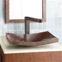 Fontana Vessel Sink and Oil-Rubbed Bronze Touchless Motion Sensor Faucet