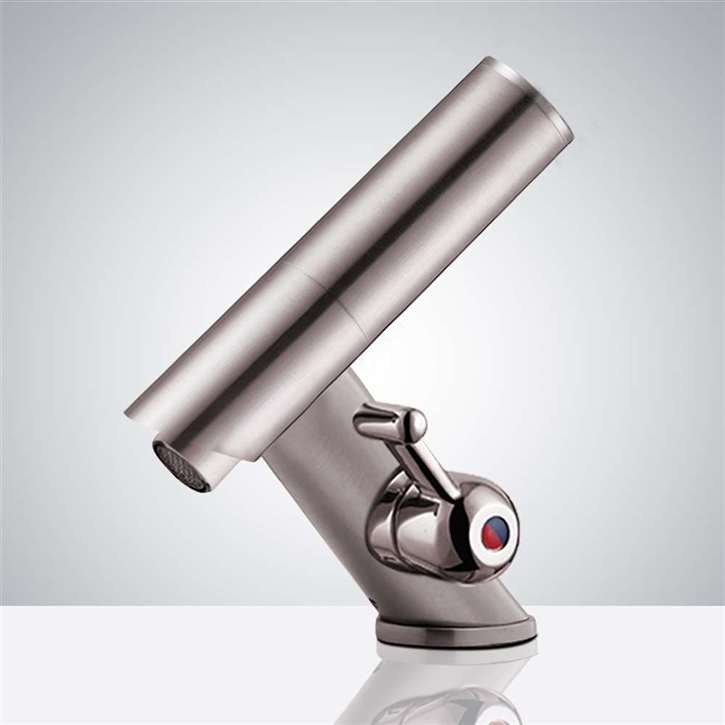 Fontana Commercial Temperature Control Brushed Nickel Platinum Thermostatic Automatic Sensor Faucet