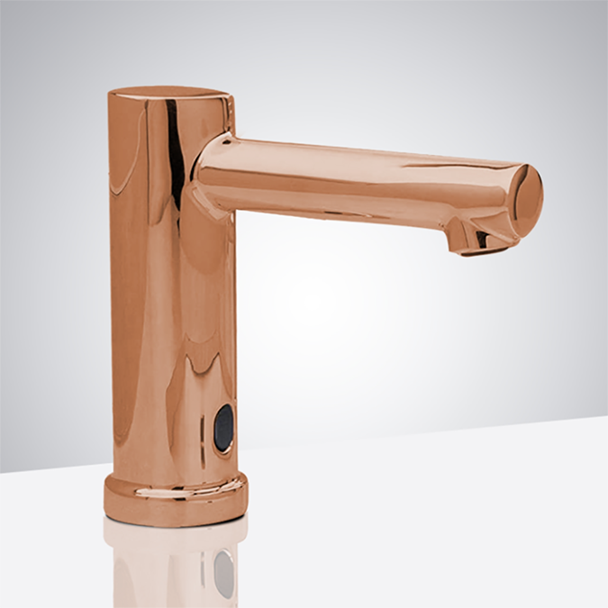 Fontana Carpi Freestanding Rose Gold Finish Commercial Automatic Sensor Faucet