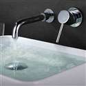 Geneva Wall Mounted Single Handle Chrome Bathroom Mixer Sink Faucet