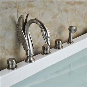 Acerra Deck Mount Bathroom Bathtub Faucet Widespread Tub Mixer Taps