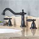 Alessandria Luxury Oil Rubbed Bronze Deck Mounted Bathroom Sink Faucet