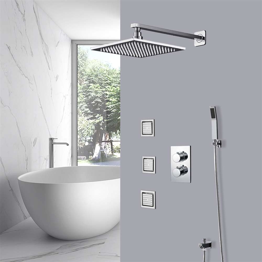 Brass Chrome Shower Soap Dish Modern Wall Mounted Bathroom Draining Luxury