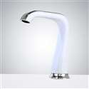 Turin White and Chrome Restroom Automatic Sensor Faucet