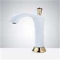 Fontana Commercial White and Gold Electronic Sensor Faucet