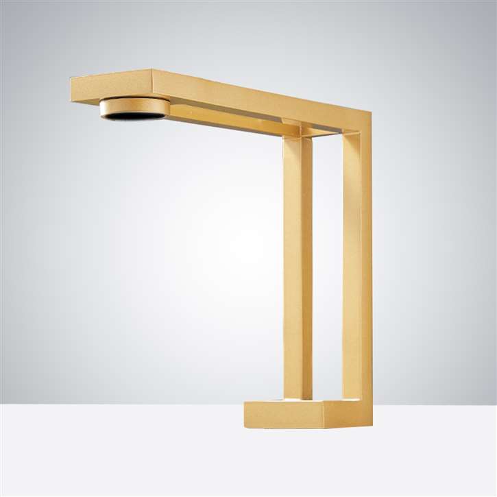 Palermo Gold Commercial Deck Mount Touchless Sensor Faucet