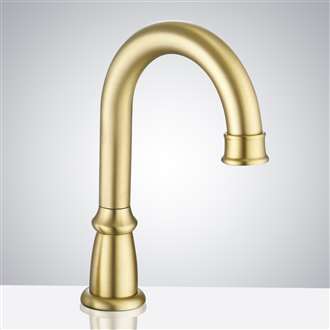Leo Brushed Gold Commercial Automatic Touchless Sensor  Faucet