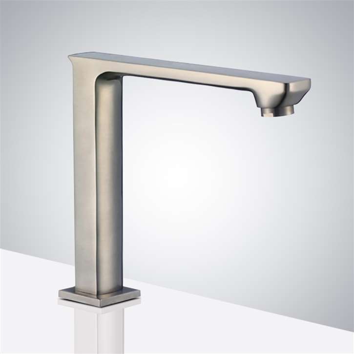 Napoli Commercial Brushed Nickel Automatic Touchless Restroom Smart Sensor Faucet