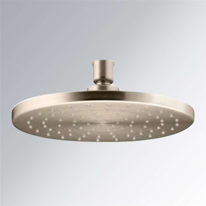 Fontana Melun Vibrant Brushed Bronze Rain Shower Head with MasterClean Spray Face and Katalyst Air-Induction Technology
