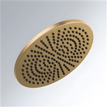 Fontana Capri Champagne Bronze Single Function Universal Rain Round Shower Head