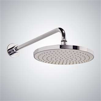 Fontana Dax Round Rain Shower Head with MasterClean Spray Face in Polished Chrome Finish