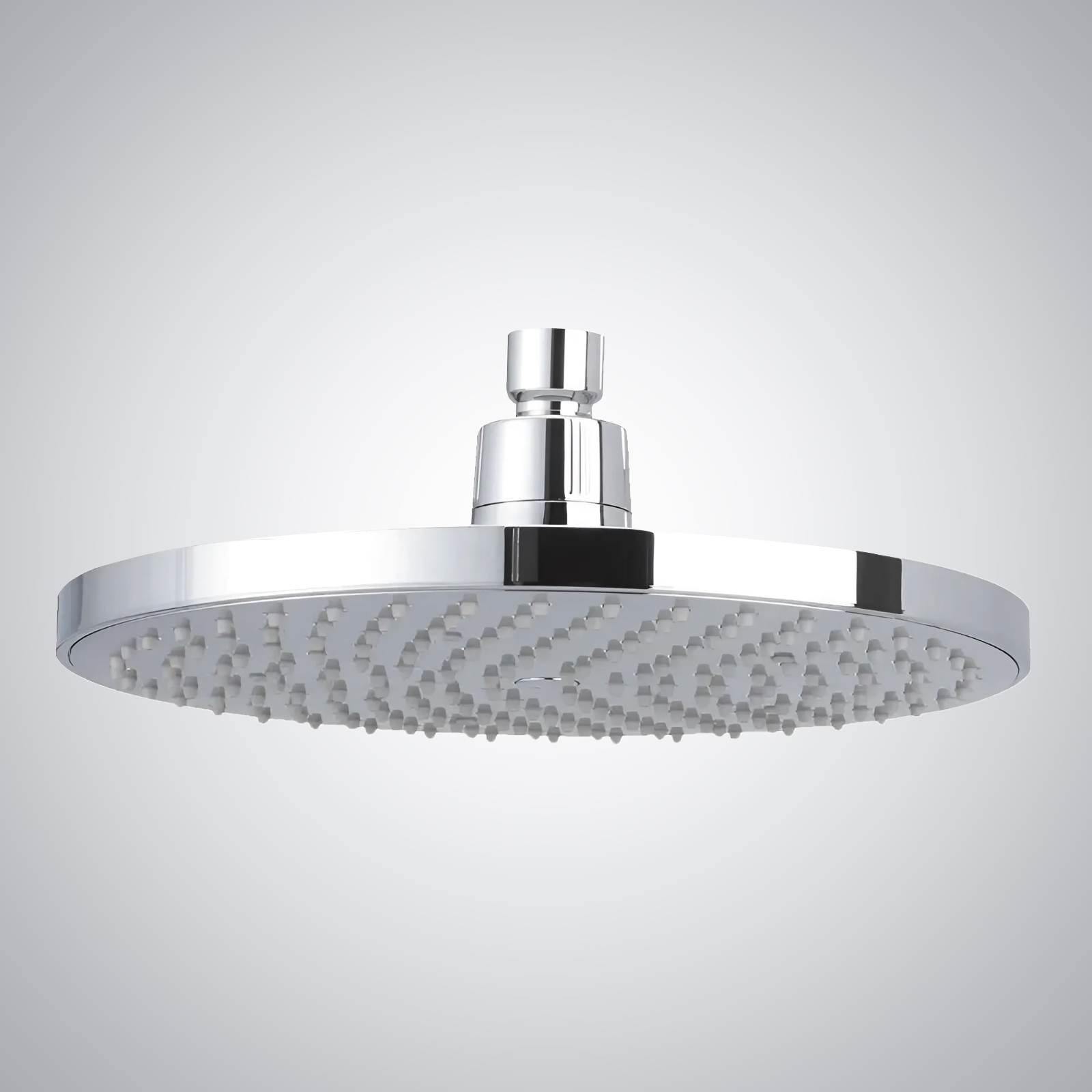 Fontana Dax Round Rain Shower Head with MasterClean Spray Face in Polished Chrome Finish