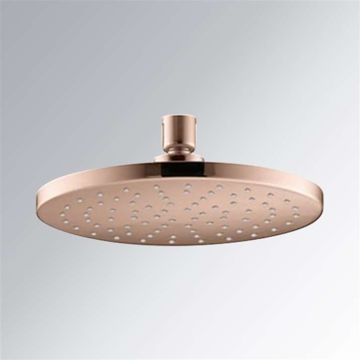 Fontana Sate Vibrant Rose Gold  Rain Shower Head with MasterClean Spray Face and Katalyst Air-Induction Technology