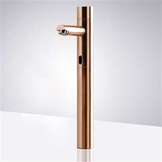 Fontana Solo Rose Gold Tall Touchless Commercial Automatic Sensor Faucet