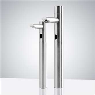 Fontana Tall Commercial Automatic Touch-Free Lavatory Bathroom Sink Sensor Faucet and Soap Dispenser