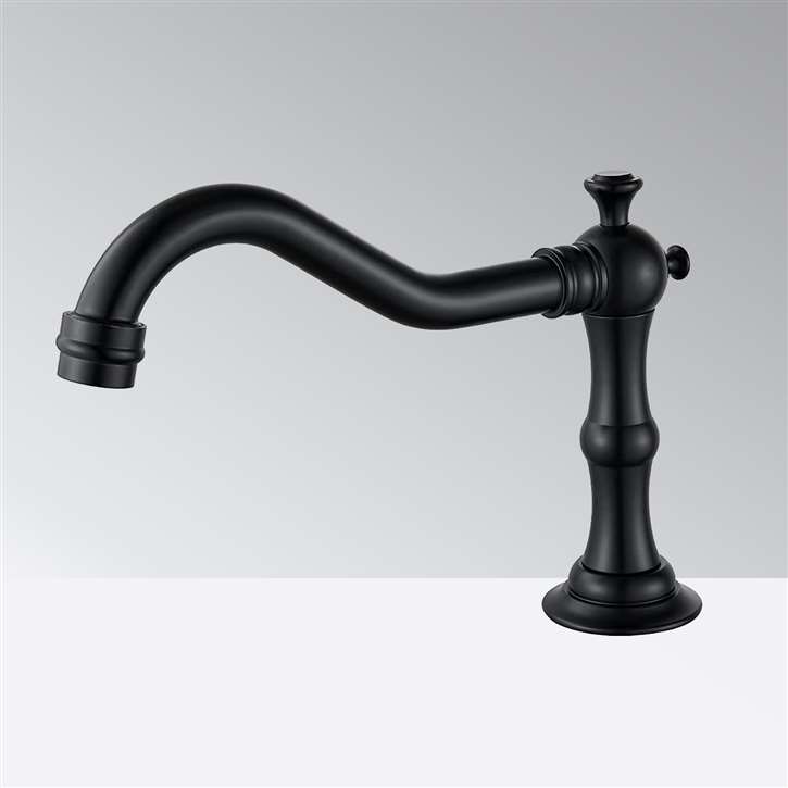 Fontana Matte Black Commercial Architectural Public Restroom Touchless Faucet