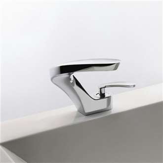 Venice Contemporary Design Bathroom Sink Faucet Chrome Finish