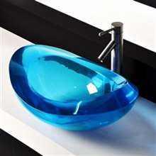 Lima Oval Resin Counter Top Sink Colorful Wash Sink CUPC Certificate Pure Acrylic Sink