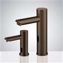 Touchless Bathroom Faucet the Solo Light Oil Rubbed Bronze Touchless Motion Activated Sink Faucet and Soap Dispenser