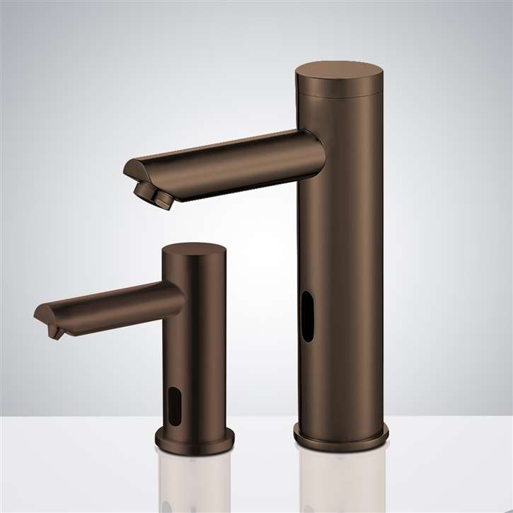 Touchless Bathroom Faucet the Solo Light Oil Rubbed Bronze Touchless Motion Activated Sink Faucet and Soap Dispenser