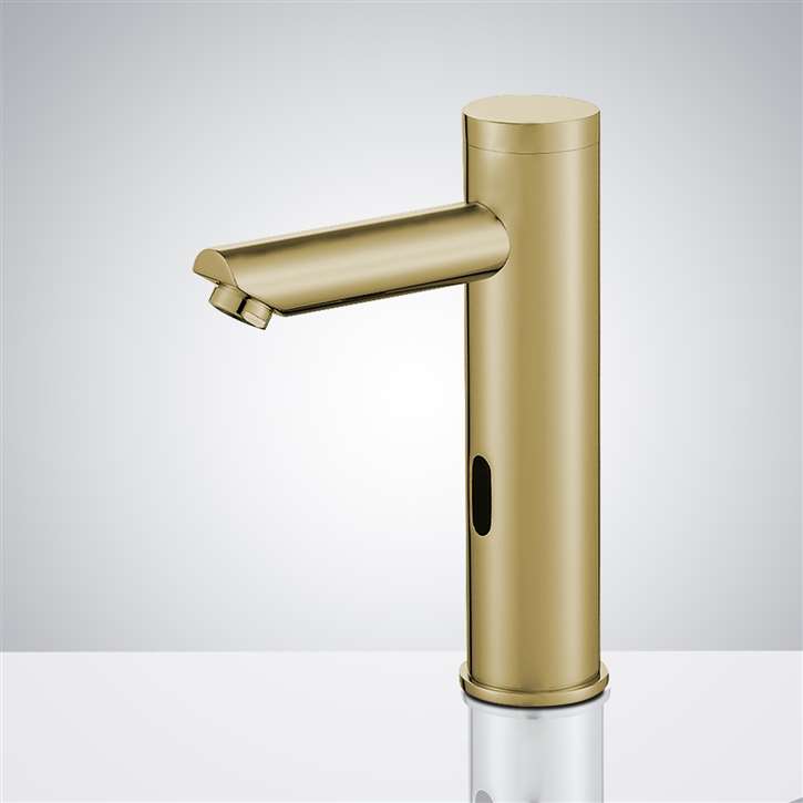 Solo Brushed Gold Touchless Motion Activated Sink Faucet