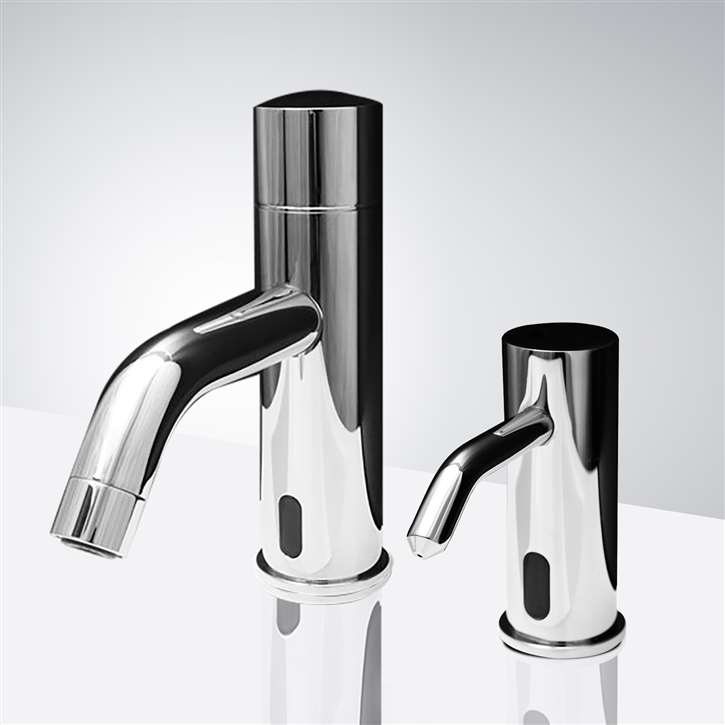 Commercial Automatic Touchless Sensor Faucet with Soap Dispenser