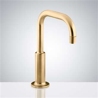 Gold Electronic Commercial Sensor Faucets that are Built to Last The Fontana Commercial Smart Infrared Automatic Motion Sensor Faucet