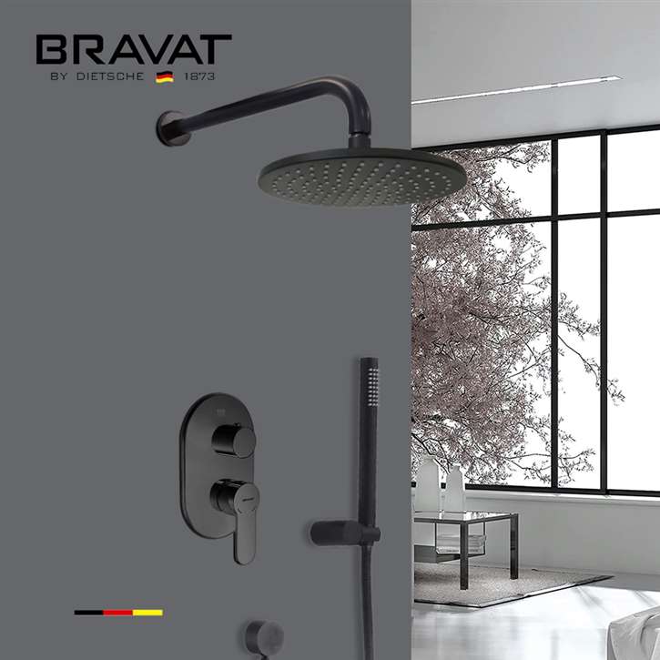 Bravat Matte Black Shower System