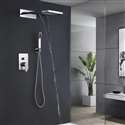 Fontana 22" Venice Multifunctional Shower Polished 3 Way Rainfall Shower Set