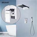 Bravat Multifunctional Shower Polished 3 Way Rainfall Shower Set