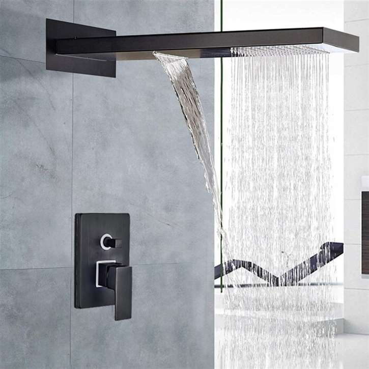 Fontana Fiego Matte Blacke 2 way Function Shower Set