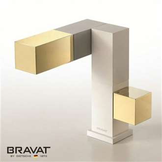 Bravat Gold brass body air mix technology Sink Faucet