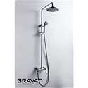 Bath Faucet With Slide Bar Polished Chrome Wall Mounted Shower Faucet